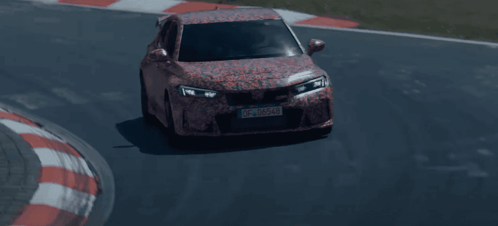 La Honda Civic Type R (2023) fait des tours sur le Nurburgring