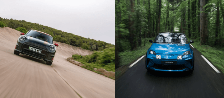 Alpine 290 vs Mini Cooper SE JCW : quelle est la meilleure petite sportive électrique en 2025 ?